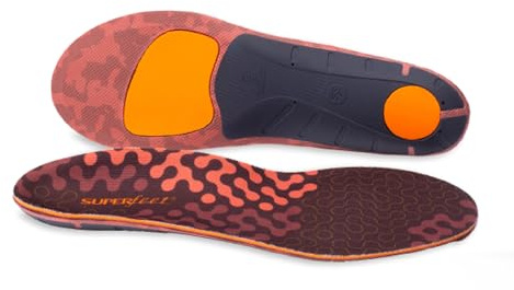 Superfeet Active Cushion Semelles à Voûte Basse, EU 45-46.5 | Semelles sur Mesure, Soutien de la Voûte Plantaire pour les Chaussures de Course, Conçues pour les Voûtes Basses