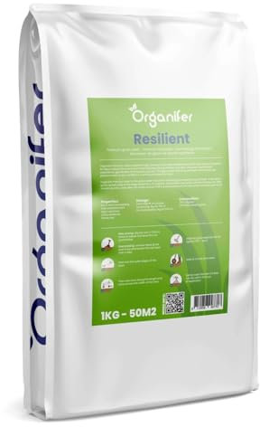 Graines De Gazon À Germination Rapide (1 Kg/50 M2) - Gazon - Pour Pelouses Sportives Et Ludiques - Certifié Nak - Organifer