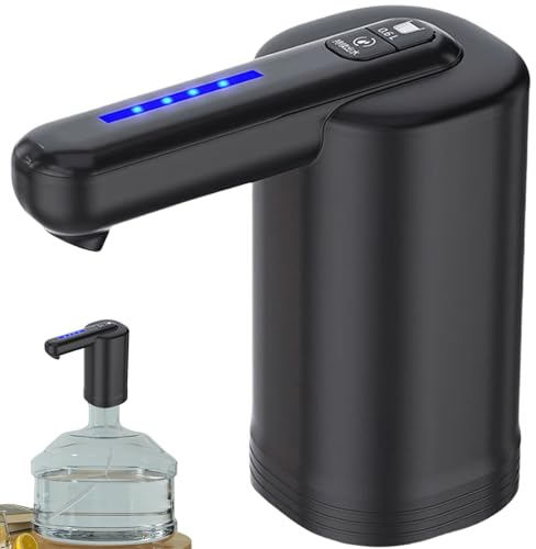 Bomba de botellas de agua, carga USB, bomba automática de agua potable, universal, eléctrica y portátil, dispensador de agua eléctrico, carga por USB, camping, escuela, oficina, cocina, hogar