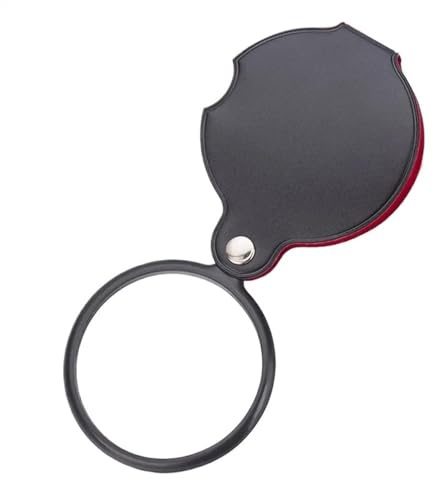 Lab Microscope Accessories 5X Pocket Magnifier Lightweight Foldable Magnifying Magnifier Loupe Pocket Magnifying Glass