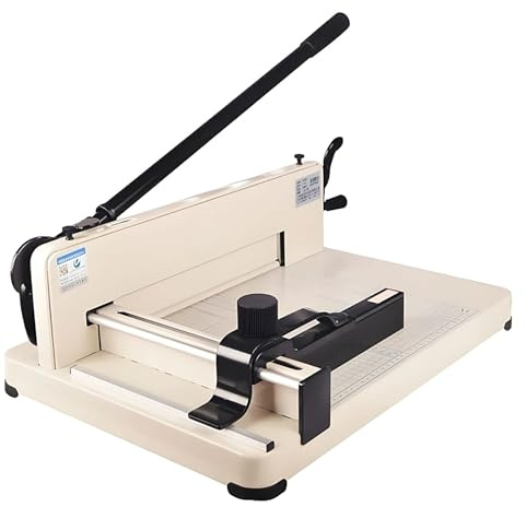Paper Cutter Heavy Duty, Guillotine Paper Cutter, with Safety Lock, Lever Handle, Ideal for Office and Print Shop(A3)