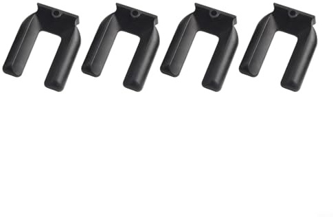 Honseadek Juego de 4 topes antideslizantes para ruedas de silla, almohadillas antimovimiento para sillas de oficina, mesas, sofás, camas, armarios y electrodomésticos, color negro duradero (S)