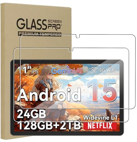 NUCNOK 2 Pièces Verre Trempé pour FASTWD Tablette (11 Pouces),HD Film Protection Écran,9H Dureté,Anti-Rayure,sans Bulles,Ultra Clair