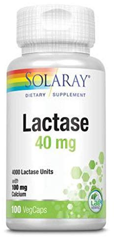 SOLARAY Lactase Capsules, 40mg | 100 Count