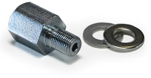 Burley Kid's Hitch Alternative Adapter, Silver, M10 x 1.0