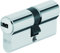 Abus 32216 - Cilindro de la puerta con llave, 45x50 mm, plateado
