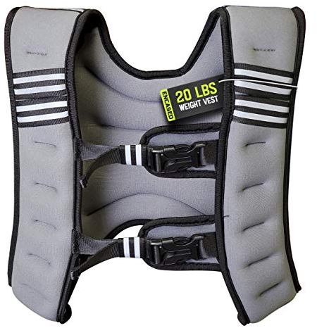 Encased Gewichtsweste für Herren/Frauen, Workout (9 kg), verstellbare Weste für Laufen/Sporttraining – Schwarz