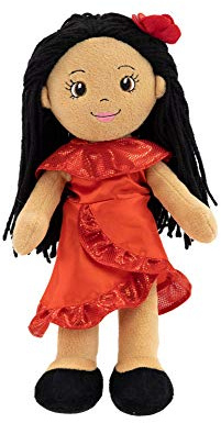 Playtime by Eimmie 14 Soft Baby Doll for Girls (Julie) - Plush Rag Doll for Toddlers & Infants, Washable Stuffed Toy with Sensory Fabric Body - Great for Baby Showers, Birthdays & Special Occasions