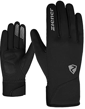 Ziener Unisex SMU 20-Bike 234 Fahrradhandschuhe, Winter | Soft-Shell, gepolstert, atmungsaktiv, Black, 9,5