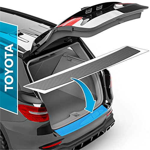 uProtect Pellicola Protettiva per Bordo di Carico Set completo per Toyota Corolla 5 Porte 12 (XII) E210 I 2018-2026 - Protezione Paraurti, antigraffio, per vernice - Filo A Carbone