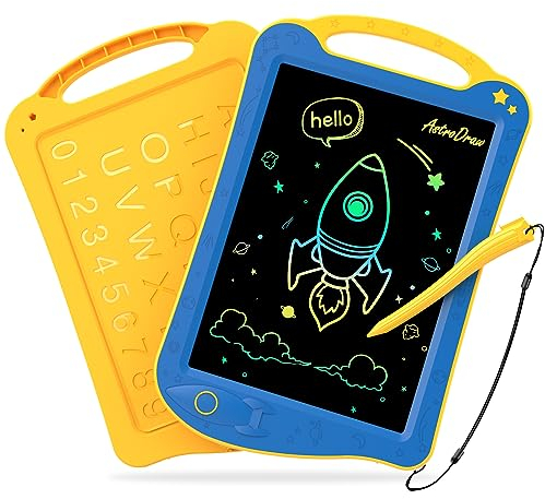 HOMESTEC AstroDraw Kinder Zeichentafeln, LCD Schreibtafel, Kinderspielzeug für 2 3 4 5 6 Jahre alte Jungen Mädchen Geschenke