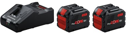 Bosch Professional 18V System Starter-Set: 2x ProCORE18V 12.0Ah + Ultraschnellladegerät GAL 18V-160