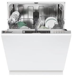 Hoover H-DRY 300 LITE HI3E9E0S-80 Fully Integrated Standard Dishwasher - Silver Control Panel with Fixed Door Fixing Kit - E Rated