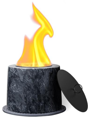 Uping Tischkamin für Indoor und Outdoor Tischfeuer Set Bioethanol Tischkamin Deko Wintergarten Balkon Feuer Deko