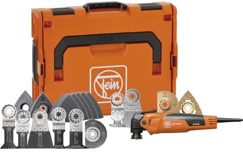 FEIN Multimaster MM 500 Plus Top EDITION, il Potente Utensile Multifunzione con 62 Accessori per Lavori di Rinnovo e Ristrutturazione per Segare, Levigare, Tagliare, Rimuovere Piastrelle e altro