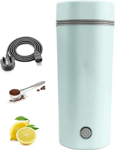 Travel Electric Kettle 350ml Heating Capacity Portable Cup 300w Kettles Electric Fast Boil Quiet Kettle Cordless Kettle for Boiling Water for Making Tea Coffee Milk (Green)