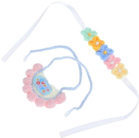 Didiseaon Bavoir Et Bandeau pour Poupée Tenues Décoratives Réutilisables Vêtements De Collection pour Peluches Et Poupées