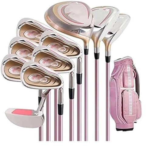 Golfklubbor set, kompletta högerhänta damer golfklubbor med förare och 10-delat set