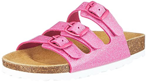 Lico Mädchen Bioline Kids Glitter Hausschuh, pink, 27 EU