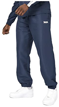 Lonsdale Mens Essential Closed Hem Woven Tracksuit Pants Navy XL