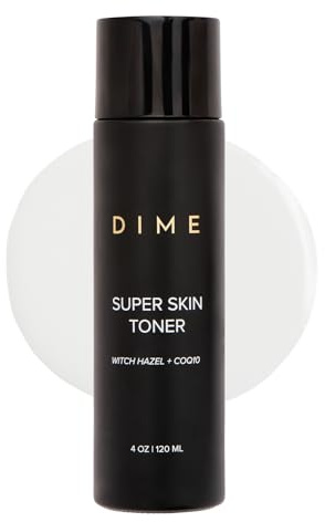 DIME Beauty Super Skin Toner, Alcohol-Free Witch Hazel Toner, Hydrating for Face with Aloe Vera and Cucumber Extract, 4 oz / 120 ml