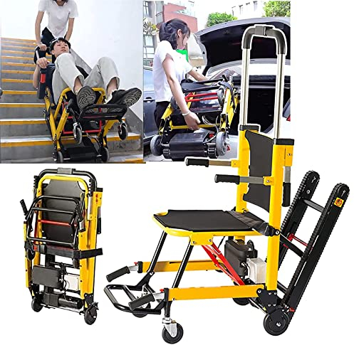 Electric Crawler Stair Climber, Hand Truck Stair Climber Electric, Manual Stair Climbing Wheelchair for Elderly Patient, Can Go Up And Down Stairs Chair
