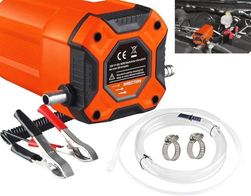 Bomba Extractora de Aceite DC 12V 80W Bomba de transferencia de combustible (no gasolina) y Aceite para Auto, Moto, Quad, furgon