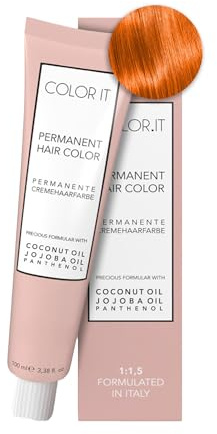 COLOR.IT by BM - Permanente Haarfarbe in Salonqualität, 100ml (8.44 Hellblond Kupfer Intensiv, 1er Pack)