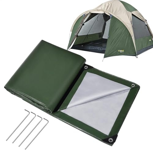 Tappetini per tende – isolati ispessiti – Impermeabile – Tappetino portatile da campeggio – pieghevole – Impronta per auto o campeggio e avventura