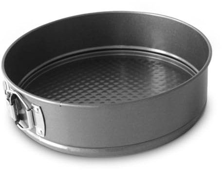 KIXZSAZ Stampo per torta di mousse di formaggio per anniversario con fibbia Rotondo antiaderente Stampo in acciaio al carbonio anti-perdita Strumento di cottura per la casa Bakeware, 24 cm