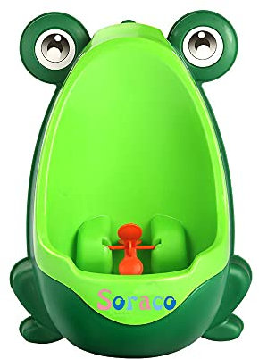 Baby Potty Training Urinal for Toddler Boy with Funny Whirling Target Green