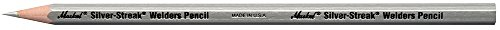 Markal 96101 Silver-Streak Welders Pencil Bleistift, silberfarbene Mine, 12er-Packung