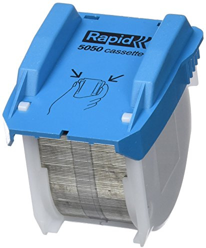 Rapid R5050 Staple Refill Cassette, for Stapling up to 50 Sheets, Use with the Rapid 5050e Electric Stapler, Pack of 3 Cartridges, 15000 Staples, 20993501