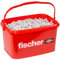 fischer Universaldübel UX 6 x 35 R, praktischer Eimer mit 2.500 Allzweckdübeln, der universelle Nylondübel mit Rand für optimalen Halt bei Befestigungen in allen Baustoffen