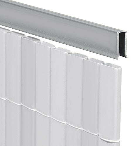 Videx-U-Profil für Sichtschutzmatte Rügen, Aluminium, 150cm (Lieferung: 2 x 75cm)