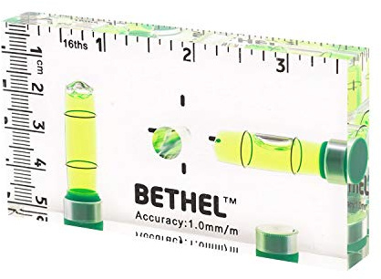 BETHEL Small Level Shatterproof Cross Check Magnetic BubbleLevel 95×13×51MM