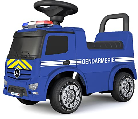 TURBO CHALLENGE - Mercedes Antos Gendarmería - Andador - 119215 - Ruedas Libres - Azul - Máximo 25 kg - Plástico - Pilas no Incluidas - Juguete para niños - Regalo - A Partir de 12 Meses