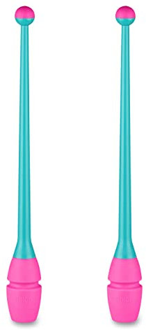 Mazas Engarzables de Tecnocaucho Indigo 45cm (Turquesa-Rosa)