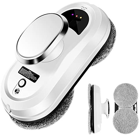 Samnuerly Robot de Limpieza Inteligente Robot Aspirador Robot de Limpieza de Ventanas Limpiador de Ventanas Control Remoto de Vidrio eléctrico para Ventanas Exteriores/Interiores Mesa Azulejo Techo