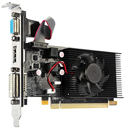 MARKELL Tarjeta GráFica HD7450 64Bit 2GB GDDR3 PCI-E 2.0 X16 Tarjeta de Video VGA DVI-I Compatible con para AMD Radeon HD 7450 2G 64 bit