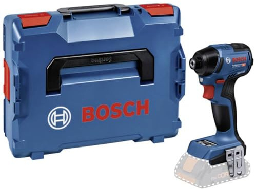 Bosch Professional 18V System visseuse à chocs sans-fil GDR 18V-220 C (jusqu’à 3 400 tr/min, couple de 220 Nm, moteur sans charbons avec module de connectivité, L-BOXX)