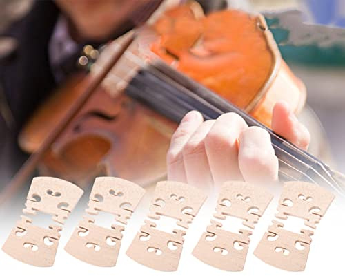 5PCS Corde per violino 4/4 Set completo, Pickup per ponte per violino Legno di acero Ponti per violino Parti Accessorio per montaggio strumento per violino di dimensioni 4/4