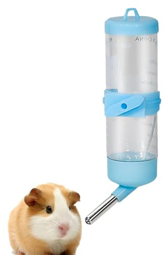 Water Bottle for Cage, Hamster Water Dispenser Hamster Water Dispenser - Multipurpose Cage Water Bottle | Feeding Accessories, Bunny Water Supply Small Animal Water for Squirrels Hedgehog Chinchilla