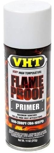 VHT Flameproof-Beschichtung, hitzebeständiger Lack 1093 °C, mattes Finish, Weiß, Grundierung, 312 g.