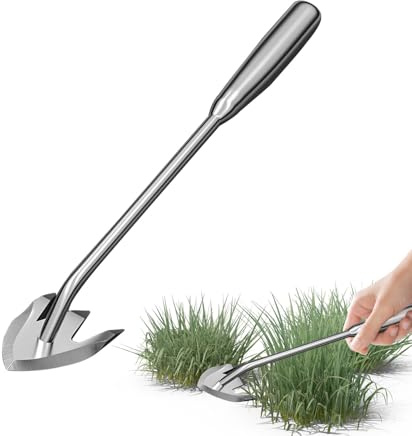 Shaersu Estirpatore per - Estirpatore Manuale in Acciaio Inossidabile - Soluzione Portatile per Scavare E Piantare Ideale per Giardinieri Adulti E Anziani in Fattorie Prati E Giardini