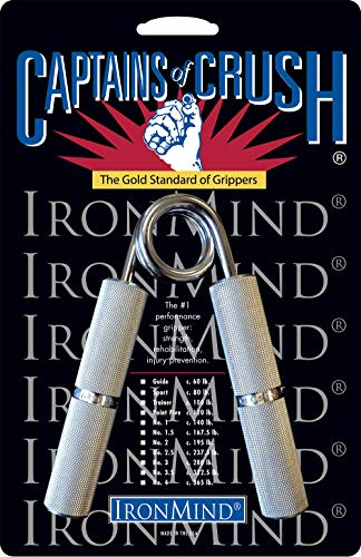 Captains of Crush - Pinza per allenamento delle mani, Donna UOMO, argento, (146 kg) - Nº. 3,5