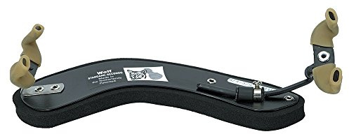 Wolf soporte de hombro Secondo Standard - para violín 4/4-3/4 - Forma curva - Ajustable en cualquier ángulo - Placa trasera flexible