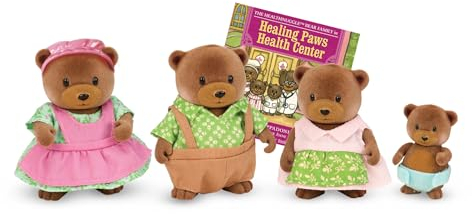 Li'l Woodzeez - Healthnuggle Bär Familie - Tierfiguren - Bärenspielzeug - Sammelfiguren - Bärenfamilie - 3 Jahre +