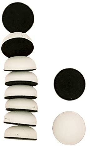Craftelier - Almohadillas Foam Redondas con Base de Velcro de Diámetro 30 mm para Aplicar y Mezclar Tintas en Proyectos de Scrapbooking y otras Manualidades | Compatibles con Aplicador de Tinta