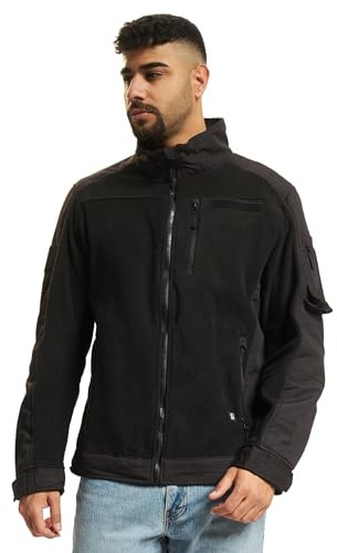 Brandit Fleece Ripstop Jacket, Color: black, Size: 5XL